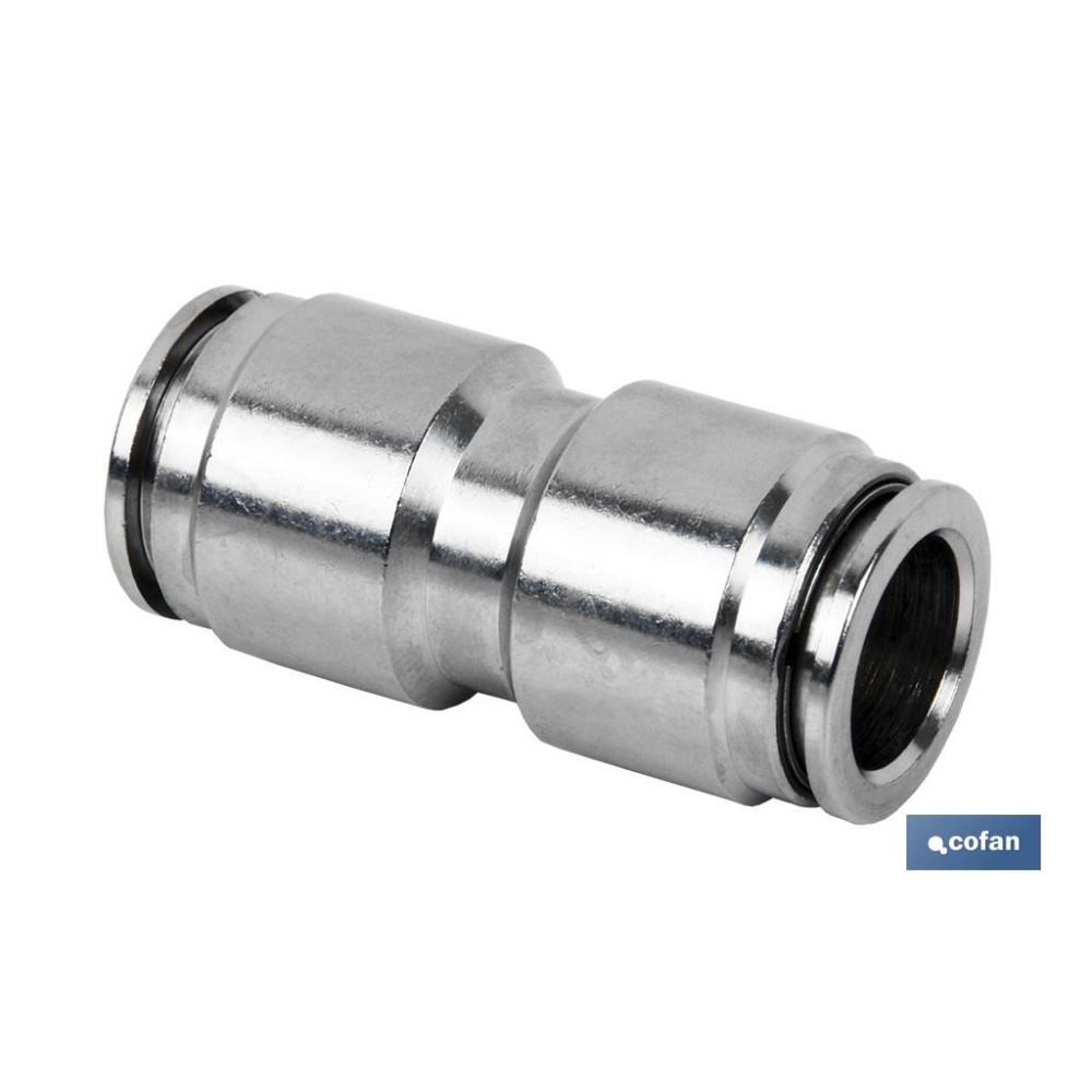 EMPALME RAPIDO METALICO RECTO T-12 Venta unitaria