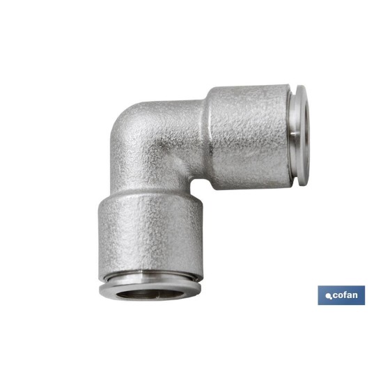 EMPALME RAPIDO METALICO CODO T-8 Venta unitaria