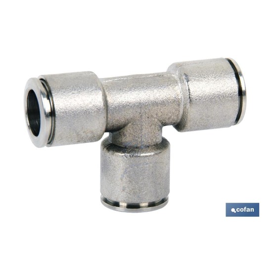 EMPALME RAPIDO METALICO TE TUBO DE 10 Venta unitaria