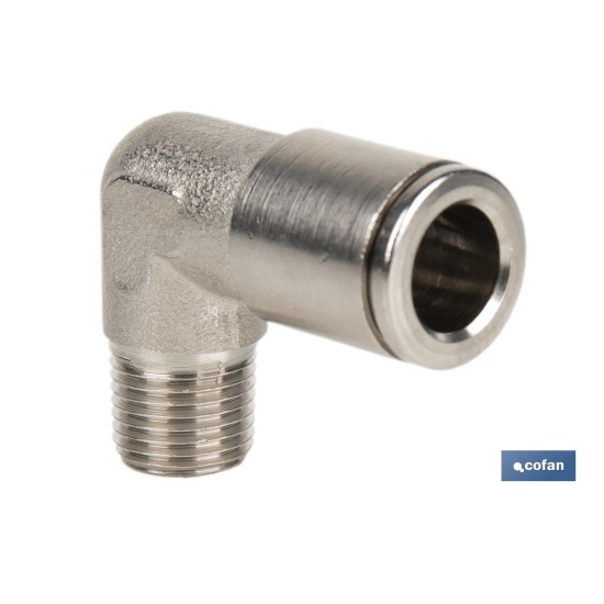 CONEXION CODO  TUBO 4mm. ROSCA 1/8