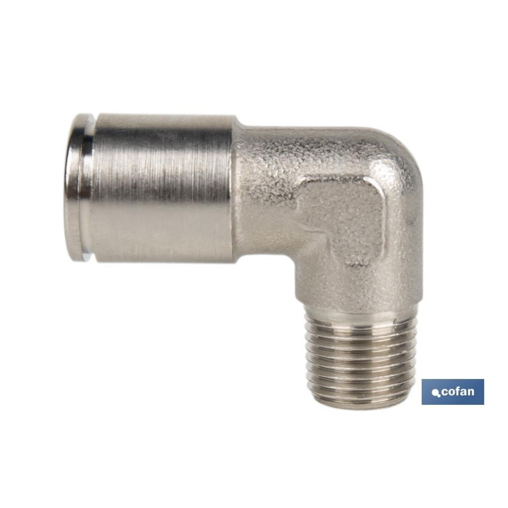 CONEXION CODO  TUBO 8mm. ROSCA 1/8