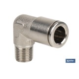 CONEXION CODO  TUBO 8mm. ROSCA 3/8