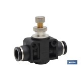REGULADOR DE FLUJO UNIDIRECCIONAL EN LINEA TUBO-TUBO D-10