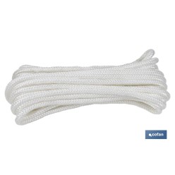 MADEJA CORDÓN POLIÉSTER REFORZADO 5 MM 5 M BLANCO