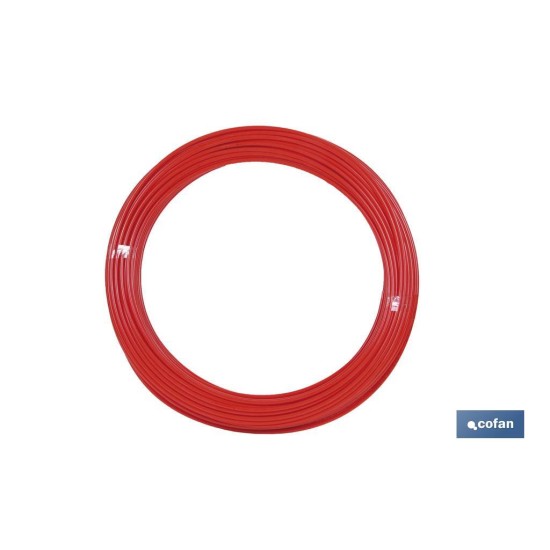 TUBO POLIAMIDA DIN-73378 ROJO 10X12
