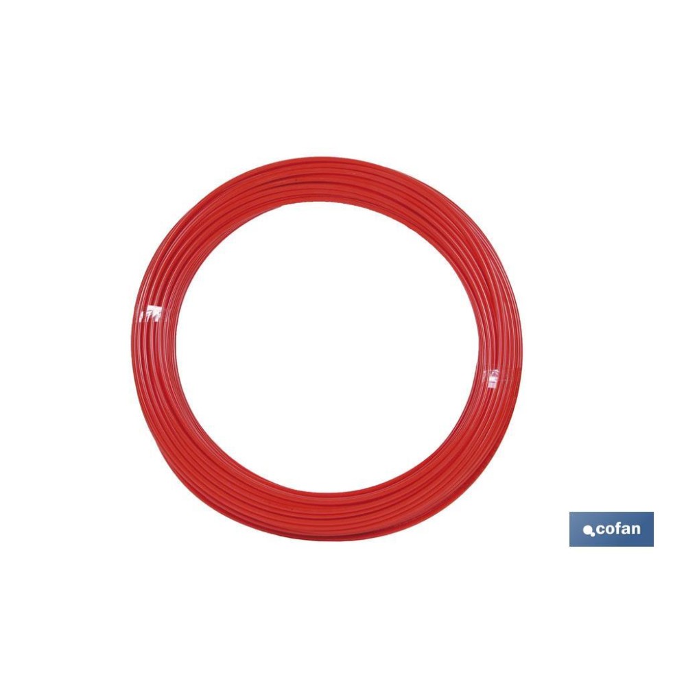 TUBO POLIAMIDA DIN-73378 ROJO 10X12