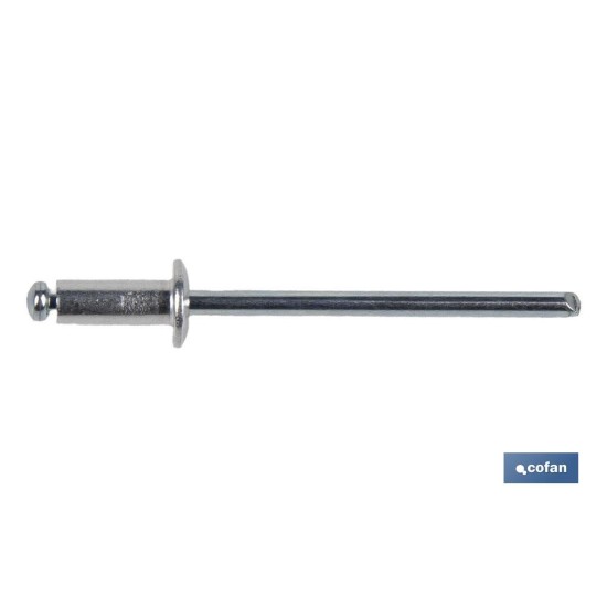REMACHE ALUMINIO NORMAL 3 X 12 MM
