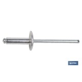 REMACHE ALUMINIO ALA ANCHA D-9,5  3,2 X 10 MM