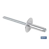 REMACHE ALUMINIO ALA ANCHA D-16  4,8 X 16 MM