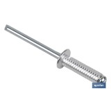 REMACHE ALUMINIO RANURADO 4,8 X 16 MM