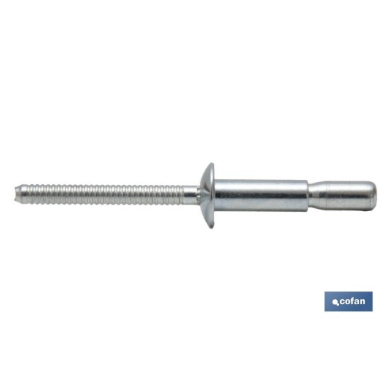 REMACHE ACERO ESTRUCTURAL 6,4 X 20 MM