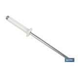 REMACHE ALUMINIO NORMAL BLANCO 4 X 8 MM
