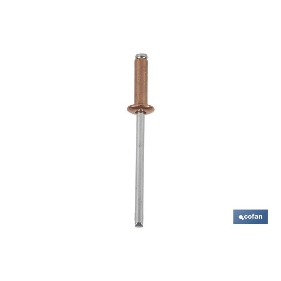 REMACHE COBRE ACERO 4,8 X 14 MM