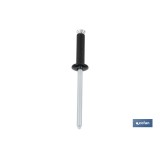 REMACHE DE FLOR NEGRO 4.8 X 16 MM