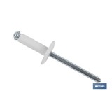 REMACHE FLOR ALA ANCHA BLANCO 4 X 16 MM