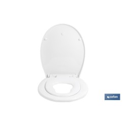 TAPA WC  FORMA OVAL CON ASIENTO PARA NIÑOS  44.7 X 37.1 CM