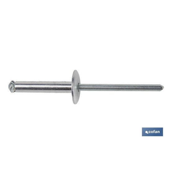REMACHE FLOR CABEZA ANCHA 4,8 X 25 MM