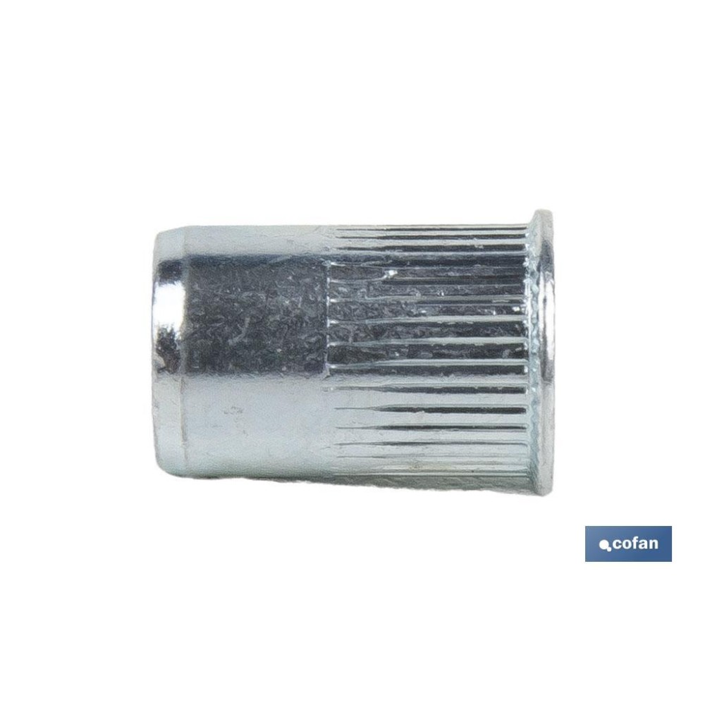TUERCAS REMACHABLES RANURADAS CABEZA REDUCIDA ACERO M10
