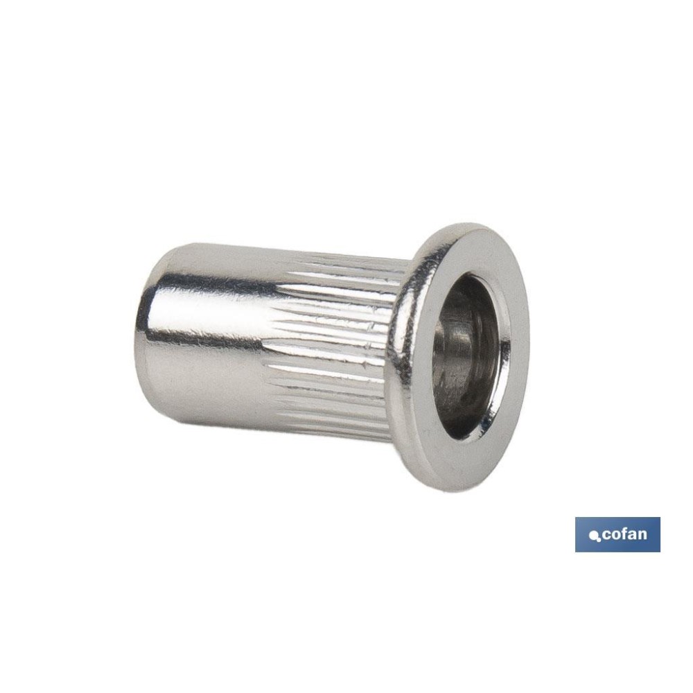 TUERCAS REMACHABLES RANURADAS ANCHAS INOX A-2 M10