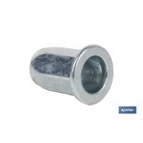 TUERCAS REMACHABLES HEXAGONAL ANCHAS ACERO M8