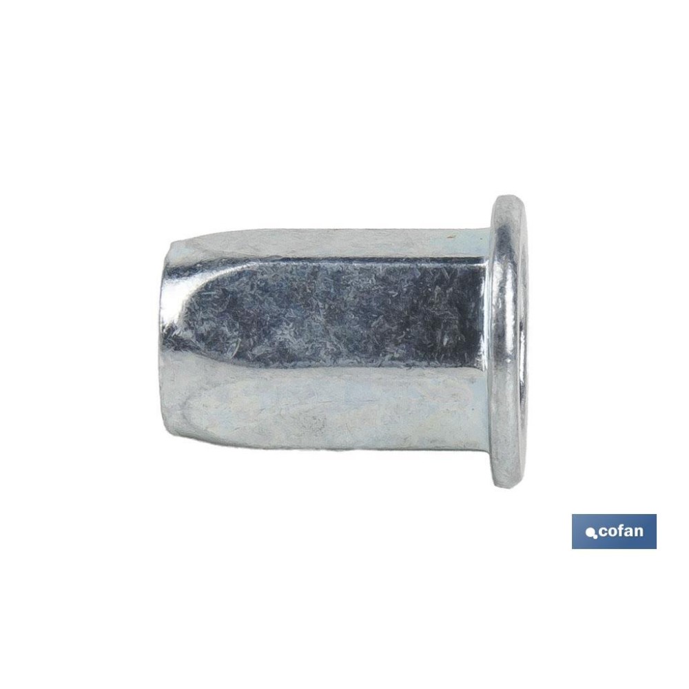 TUERCAS REMACHABLES HEXAGONAL ANCHAS ACERO M10