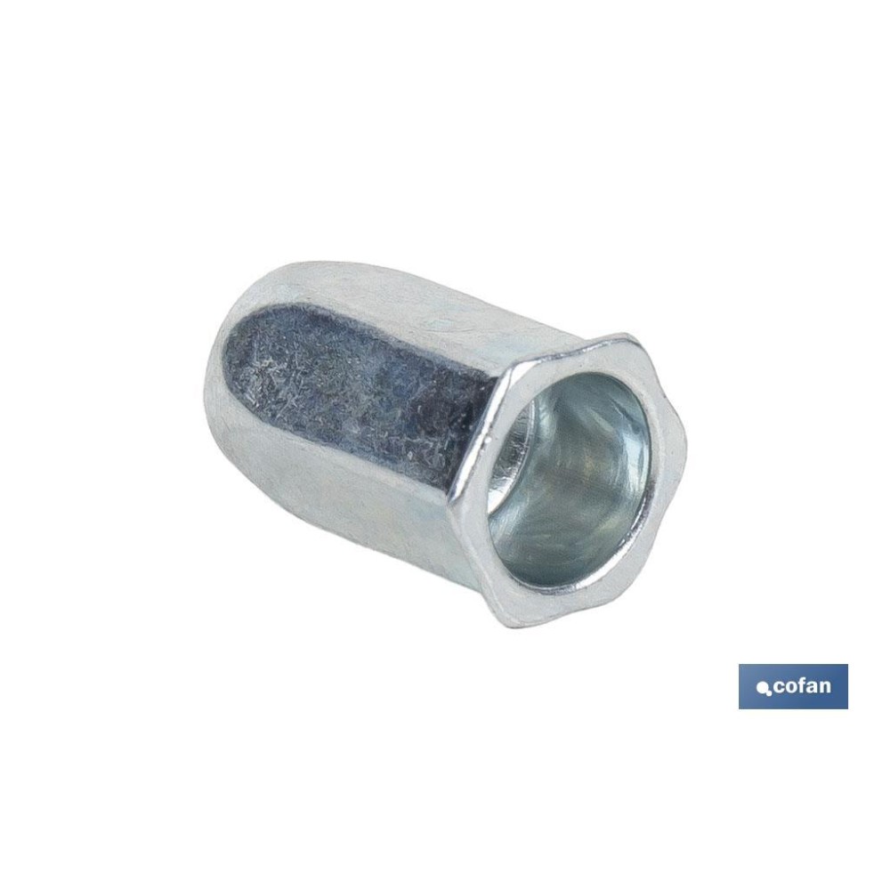 TUERCAS REMACHABLES HEXAGONAL CABEZA REDUCIDA ACERO M10