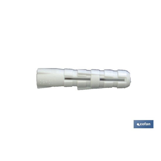 BL 12 UDS TACO POLIETILENO 6 MM