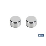 SET DE 2 PCS. PARA SANITARIO WC TACO LARGO 6 X 80 MM INOX.