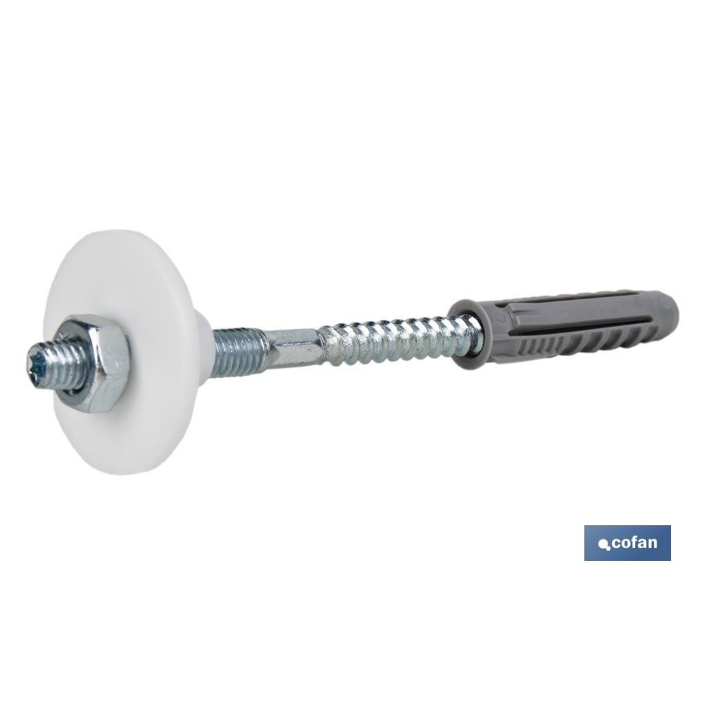 SET DE 2 PCS. PARA LAVABO 10 X 120 MM TUERCA DE HIERRO