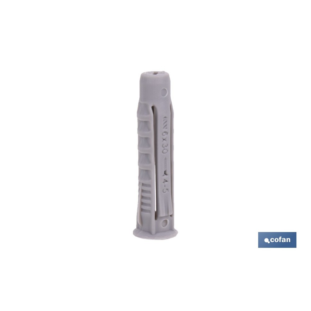TACO NYLON PA-6 M-6X30 BOTE DE 1.000 UDS.