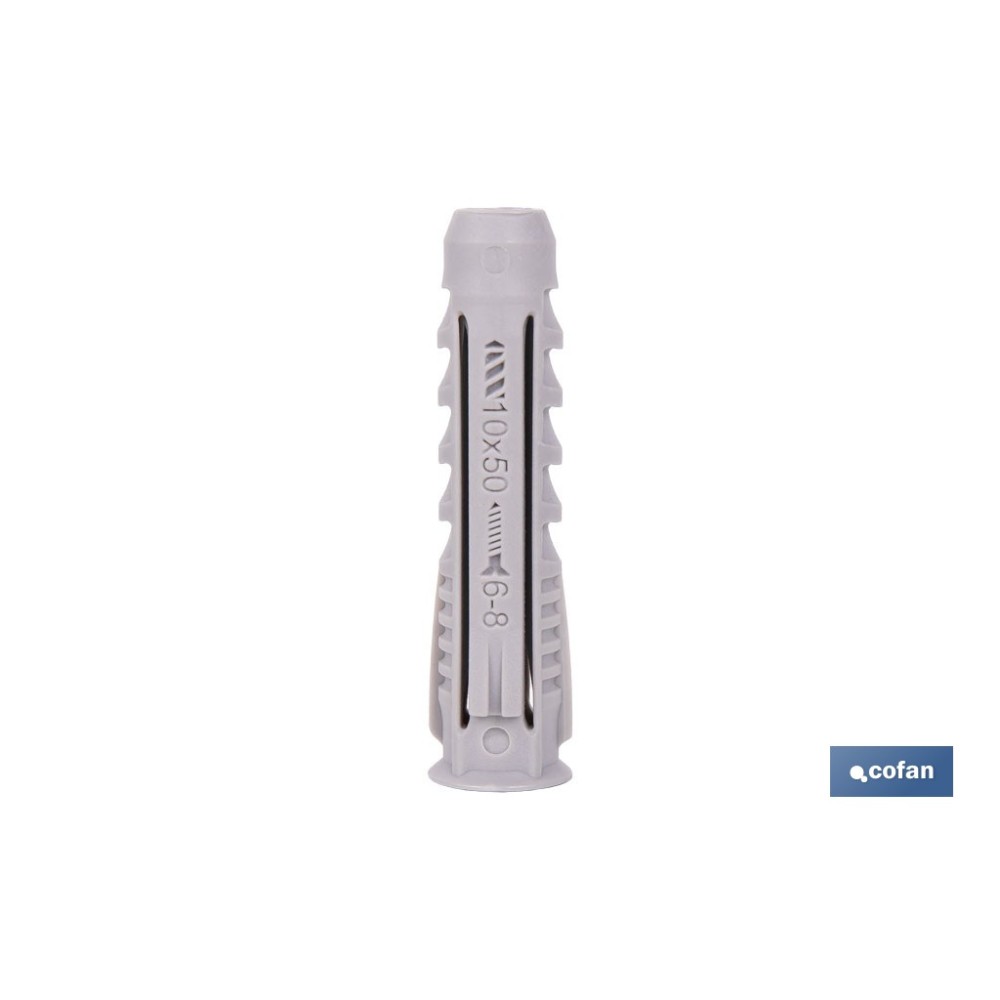 TACO NYLON PA-6 M-10X50 BOTE DE 300 UDS.