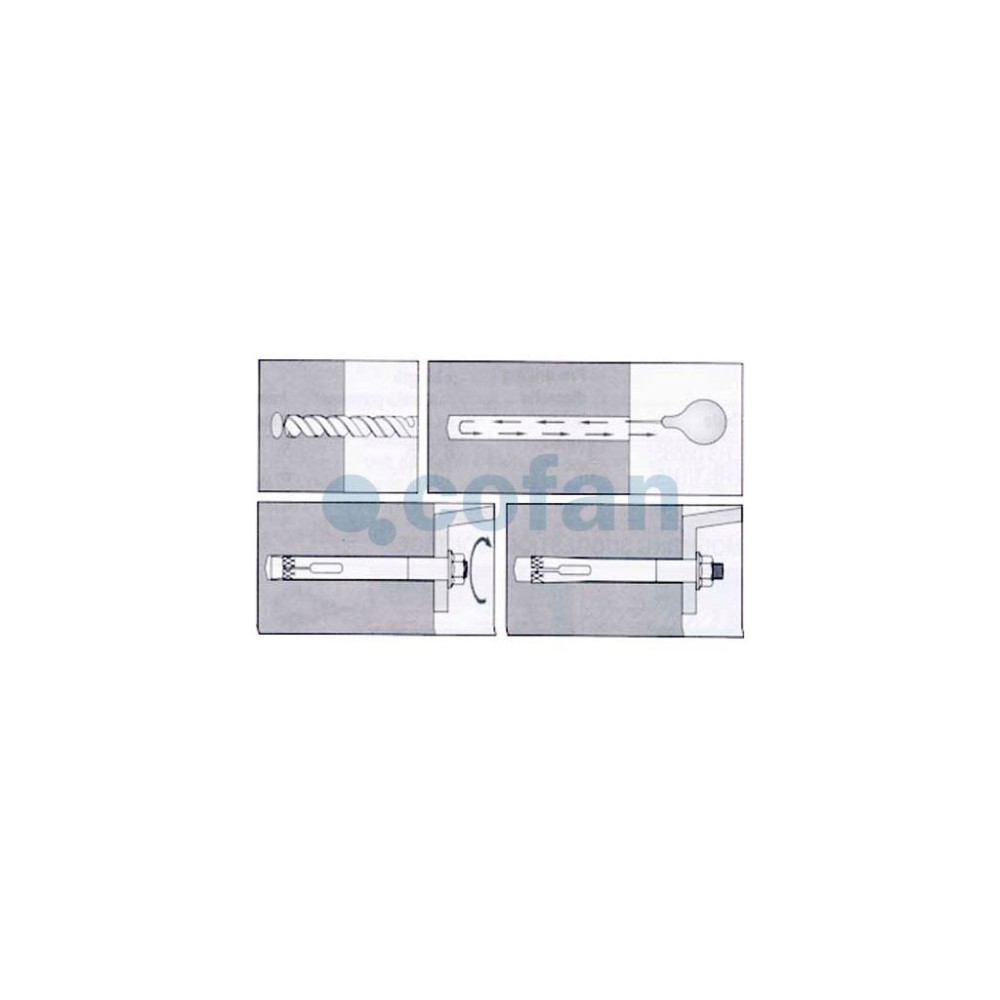 ANCLAJE METALICO C/ARGOLLA 8/10X60 Venta unitaria