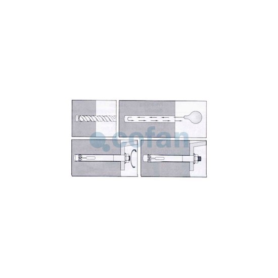 ANCLAJE METALICO C/ARGOLLA 8/11X60 Venta unitaria