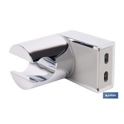 SOPORTE DE DUCHA PARA PARED COLOR CROMO ABS