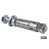 ANCLAJE ZAMAK HPM M-8x50 CON TORNILLO 8.8 Venta unitaria