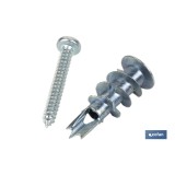 TACO ZAMAK 13X32 PARA PLACAS C/TORNILLO 4,2X32 Venta unitaria