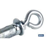 ANCLAJE ZAMAK HPM M6 X 45 CON ARGOLLA Venta unitaria