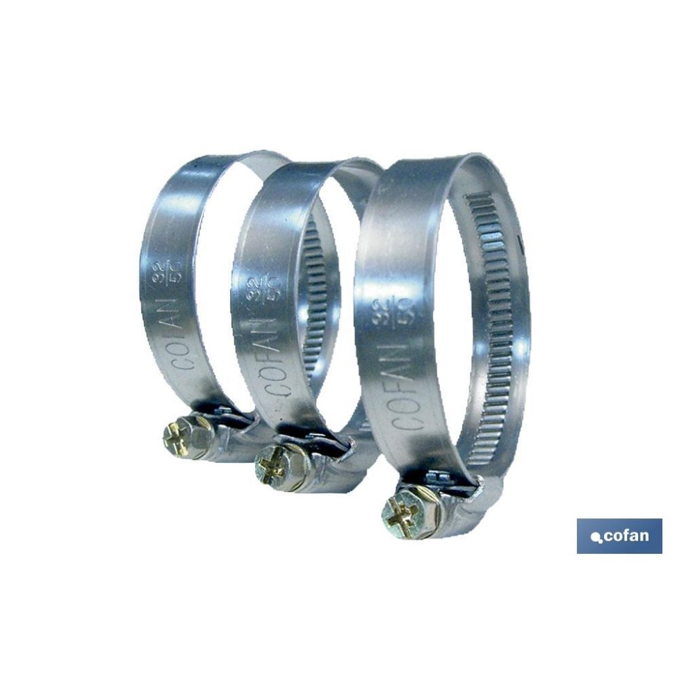 ABRAZADERA METÁLICA BANDA 12mm 70-90 Venta unitaria