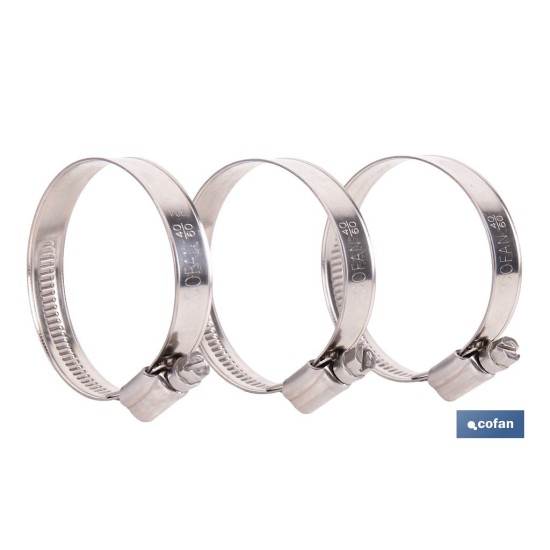 ABRAZADERA INOX A-2 BANDA 12mm 140-160