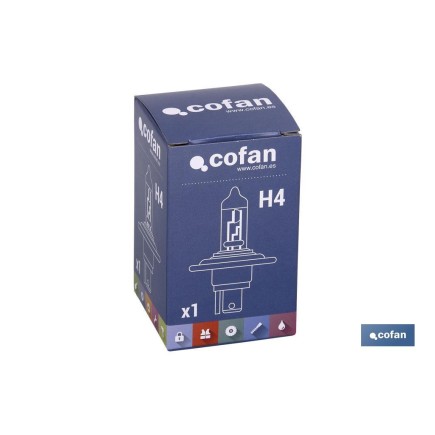 LÁMPARA HALÓGENA COFAN H4 (P43T) 24V 75/70W