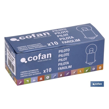 LÁMPARA COFAN PILOTO R10W (BA15s) 24V venta unitaria