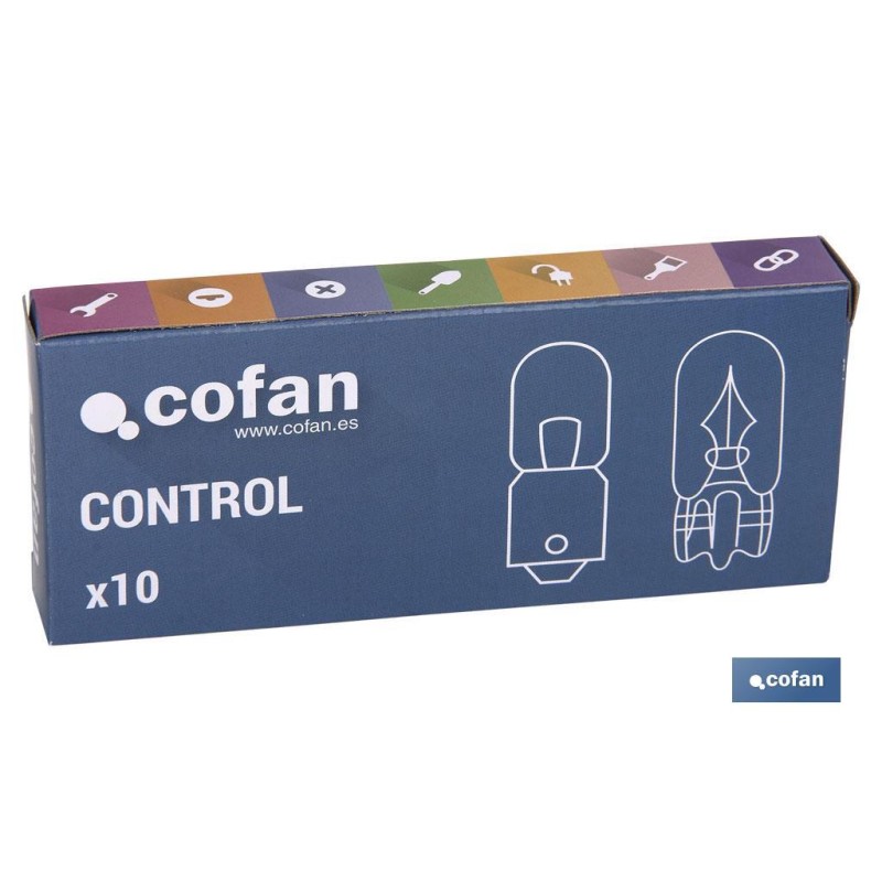 LÁMPARA COFAN CONTROL T4W (BA9s) 24V venta unitaria