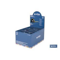 EXPOSITOR DE FLEXÓMETROS MAGNÉTICOS 16 MM X 3 M 12 UDS.