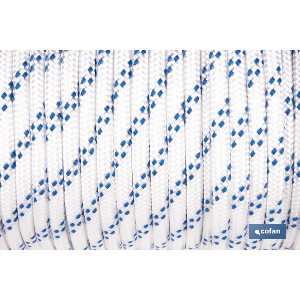 CUERDA TRENZADA POLI 8MM 50 MTS
