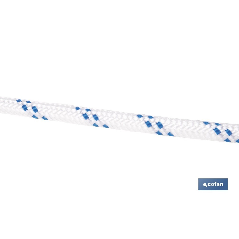 CUERDA TRENZADA POLI 10MM 50 MTS