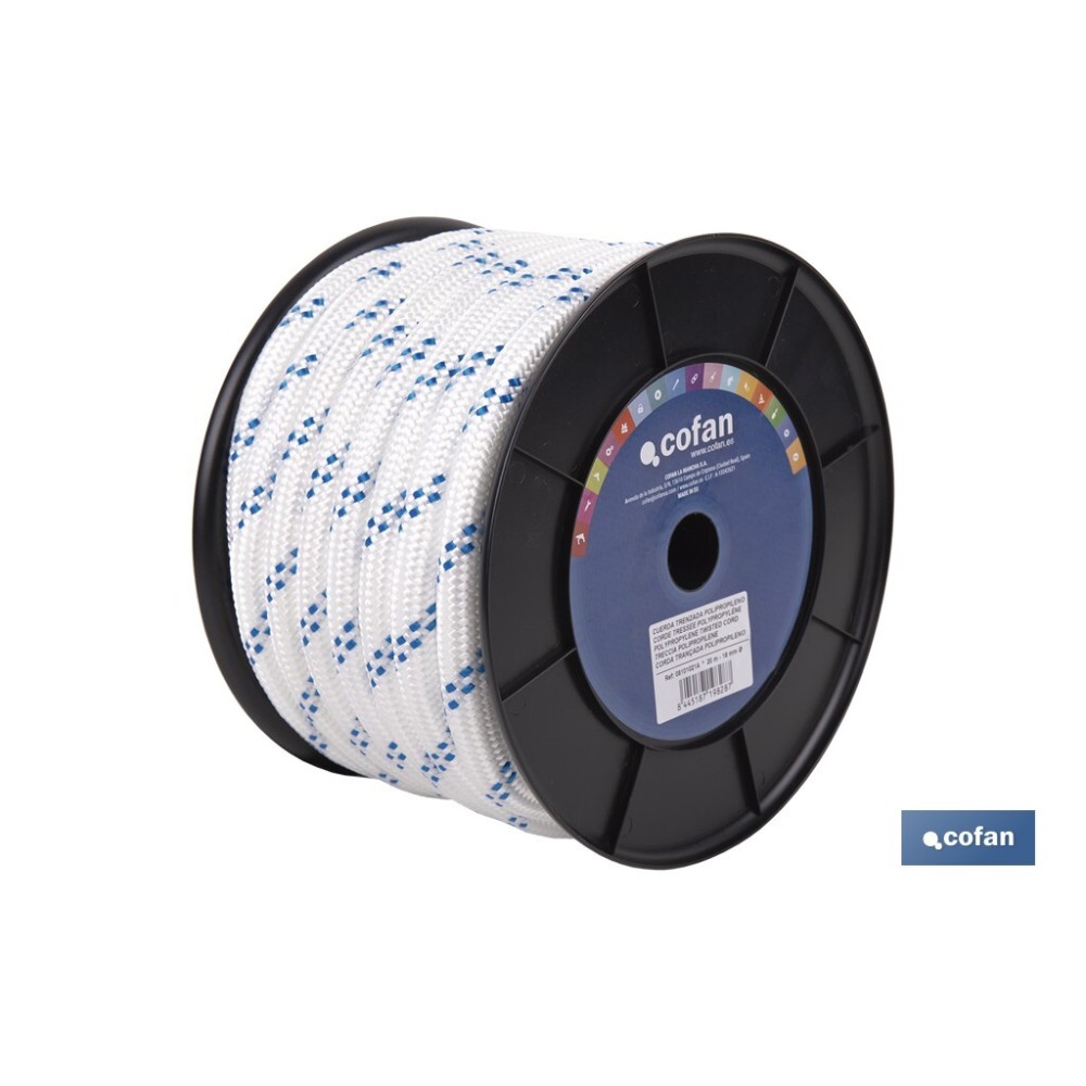 CUERDA TRENZADA POLI 18MM 20 MTS