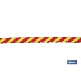 CARRETE CUERDA TR. HELICO. 16MM 100 MTS ROJO/AMR