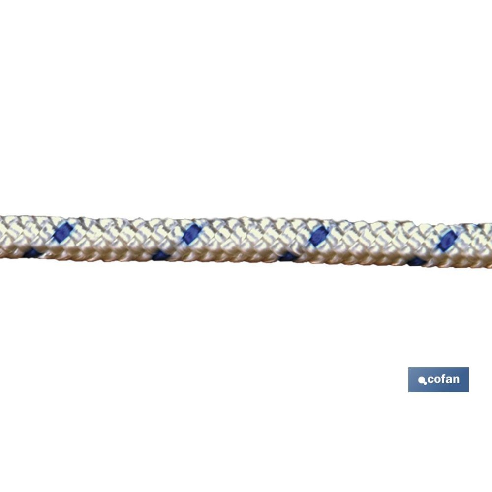 CARRETE CUERDA ESP. ARRANQUE 5 MM 100 MTS BCO
