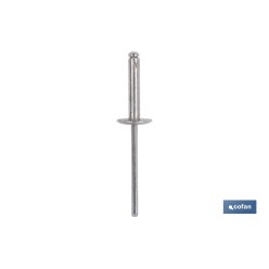 REMACHE ALUMINIO ALA ANCHA D-12  4 X 12 MM