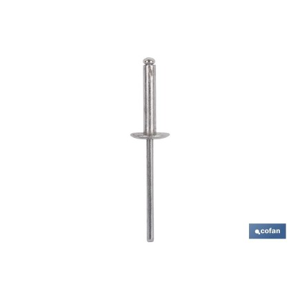 REMACHE ALUMINIO ALA ANCHA D-12  4 X 12 MM